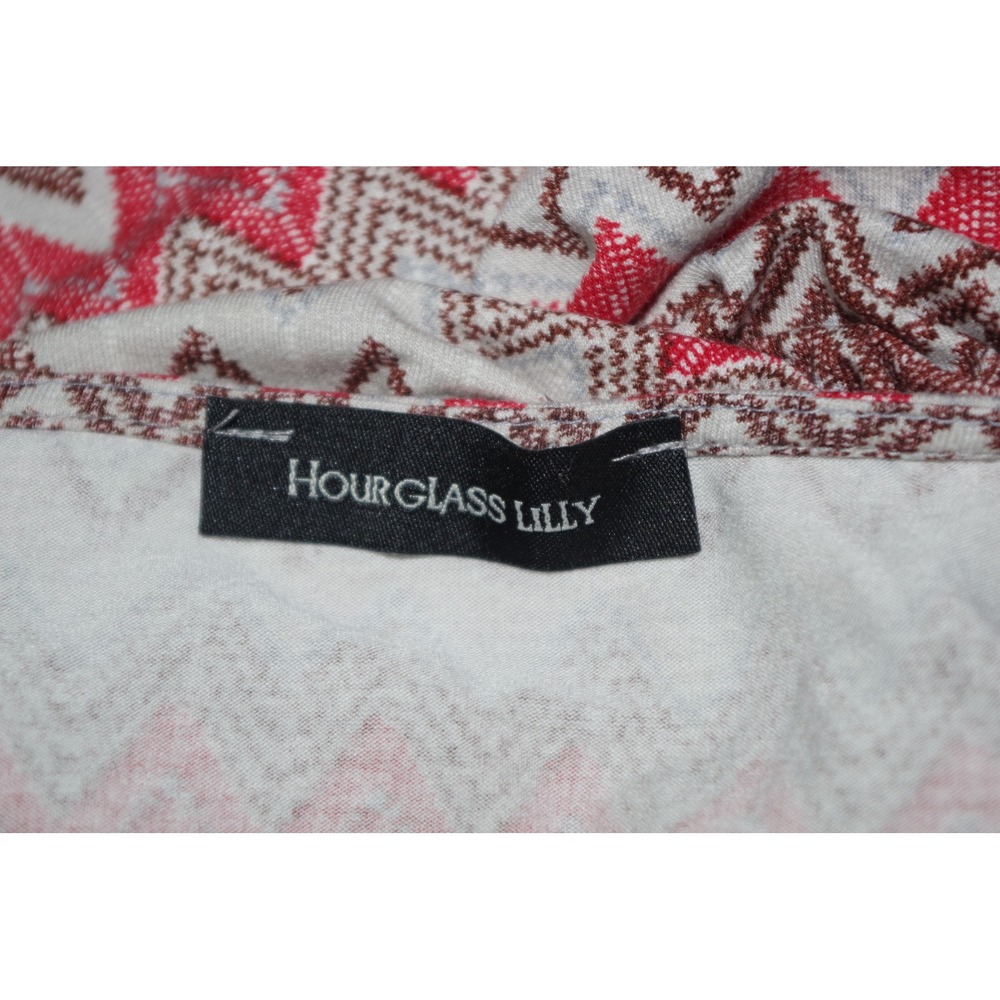 Hourglass Lilly Woman's Small Chevron Zigzag Shift Dress 3/4 Sleeve Made in USA - Picture 4 of 6